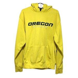 Stadium Athletics Yellow and Green Oregon Ducks Hoodie Size M
